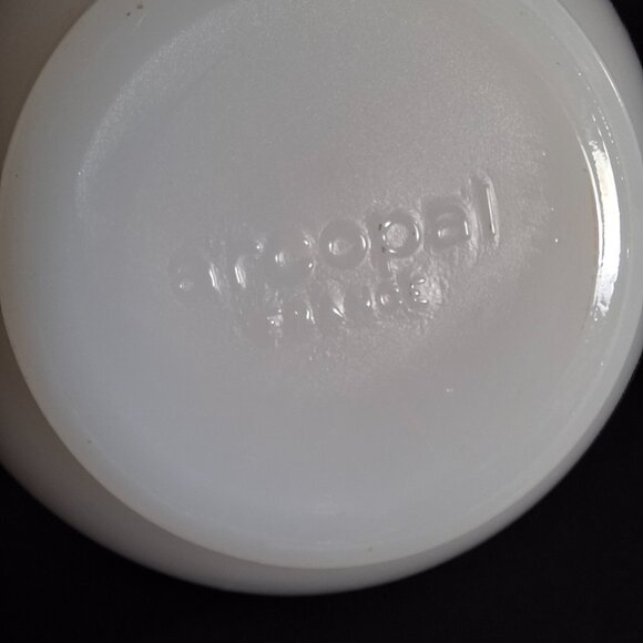 Vintage 60s Collectible Arcopal Rose de France Milk Glass Tea Cup D 4.25xH 2.5in - Picture 12 of 14